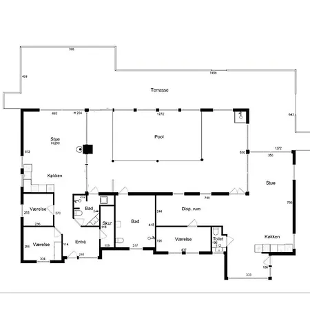 Pool House With Space For Relaxation Bording Stationsby